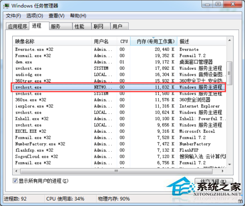 Win7下svchost.exe內存占用過高怎麼辦？