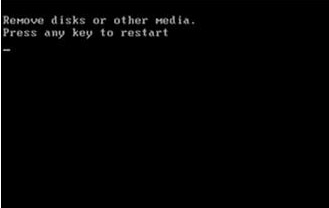 Win7黑屏提示Remove disks or other media的原因及解決
