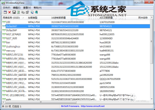  如何查看WinXP系統裡保存的WIFI密碼