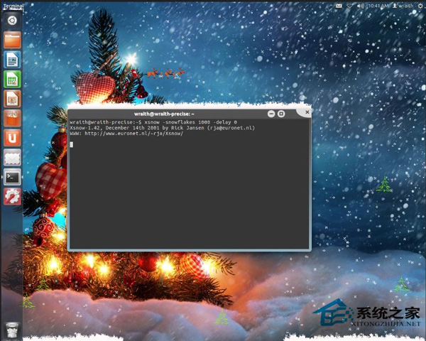 Linux如何用Xsnow命令讓桌面顯示下雪特效