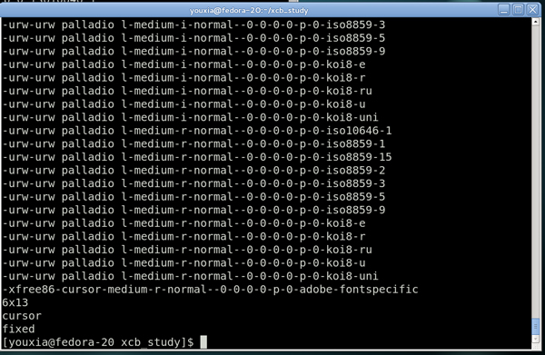 Linux系統xlsfonts命令的參數解析