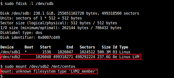 在Linux系統中掛載LVM分區的步驟