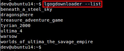  Linux使用LGOGDownloader下載GOG游戲的技巧