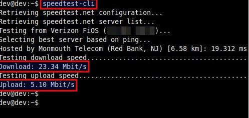  Linux命令行中網速測試方法詳解