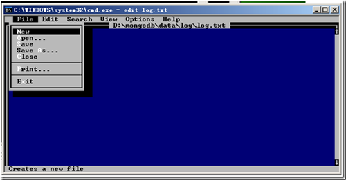 MongoDB在Windows2003上安裝配置及使用