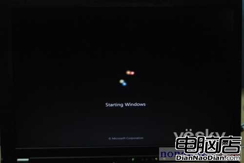 圖為:Windows 7 啟動畫面(二)