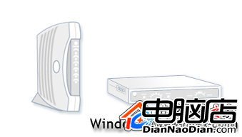 電纜和 DSL 調制解調器插圖