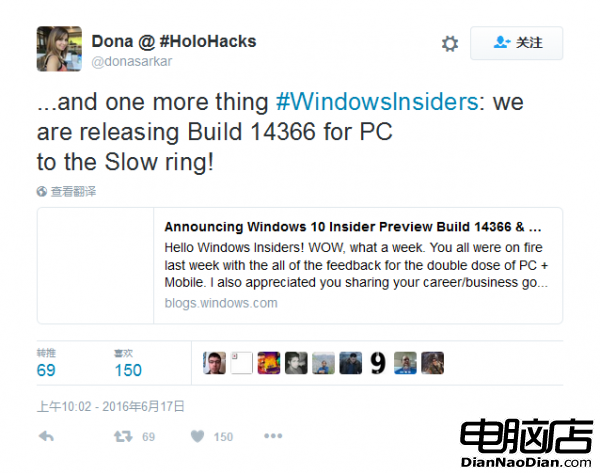 Windows 10 Build 14366面向Slow通道開放的照片