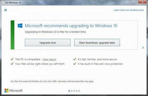 Windows 10免費升級期限已不到50天 截止日期為7月29日的照片