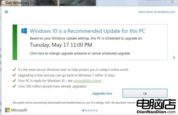 微軟被指未經用戶許可安排升級Windows 10計劃的照片