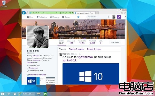 Windows 10 Build 9860新增窗口彈出動畫