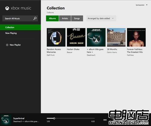 挑戰iTunes！微軟發布Xbox Music網頁