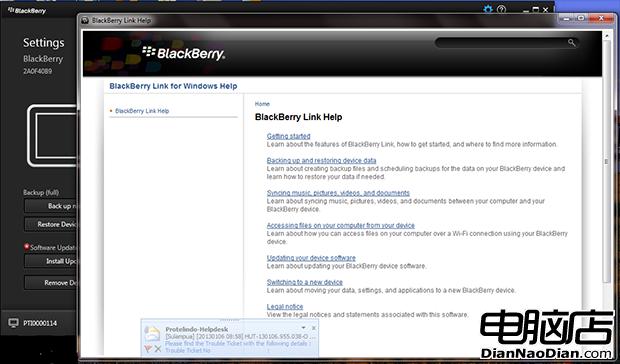 Blackberry Link Help