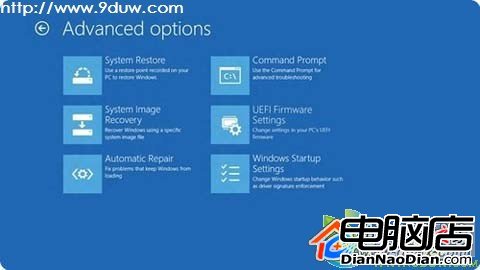 Windows8系統出現問題將自動進入恢復環境