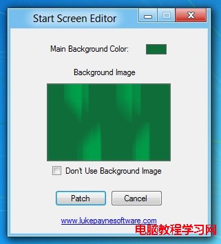 自定義Win 8 Metro UI的背景和顏色