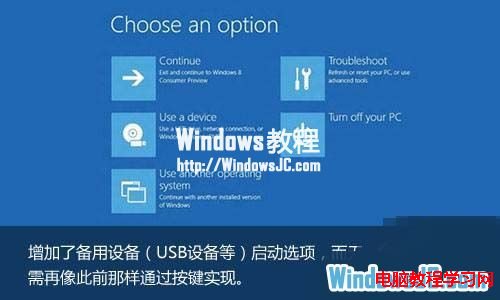 Windows8啟動過快無法選擇啟動菜單問題