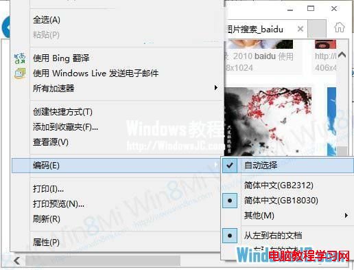 改善Windows8游覽器無法看百度圖片問題