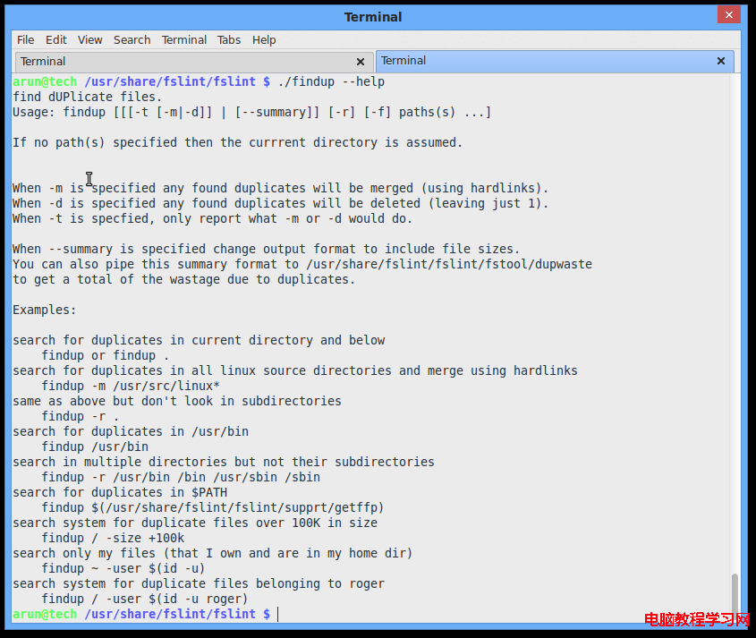 如何在Linux上找出並刪除重復的文件：FSlint