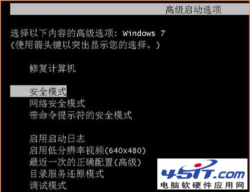 win7如何進入安全模式