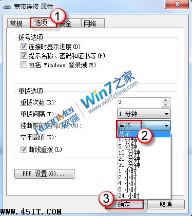 Win7下ADSL自動斷線的問題及解決方法