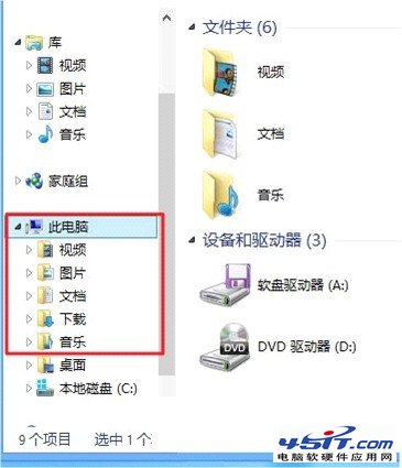 找回Win8.1資源管理器庫方法