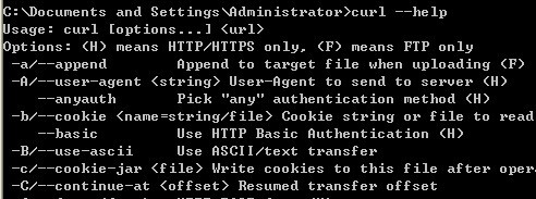 Windows下如何使用curl命令