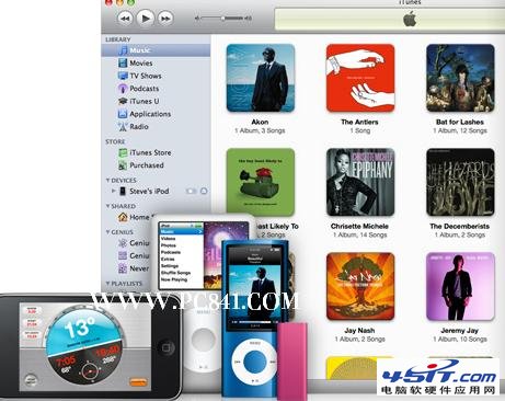 iTunes可以實現將電腦中的視頻音樂或圖片輕松同步到移動設備