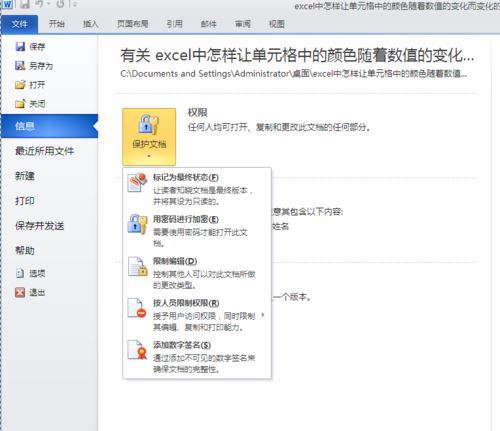 windows7系統下給WROD2010設置打開密碼的步驟5