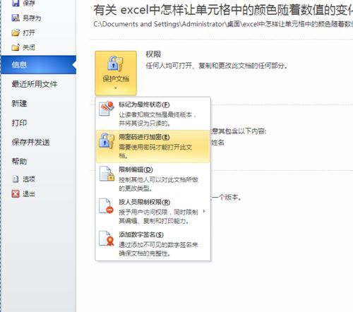 windows7系統下給WROD2010設置打開密碼的步驟6