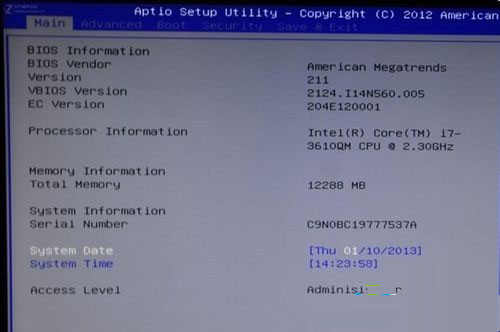 進入Bios