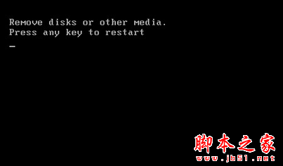 Win7開機提示“Remove disks or other media”