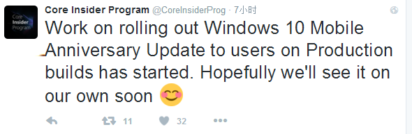 曝Win10 Mobile一周年更新正式版推送開始准備