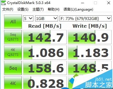 2塊SSD的測試成績不安裝rst