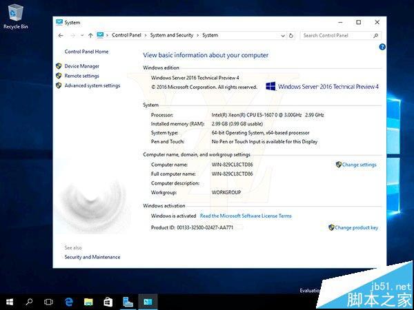 Windows Server 2016技術預覽版11103曝光：含平板模式