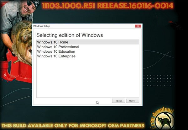 Win10 RS1預覽版11103系統ISO鏡像下載洩露