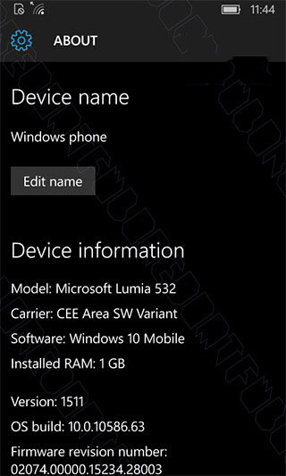 Win10 Mobile 10586.63截圖曝光：或為正式推送版本