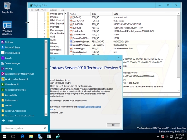 海量截圖＋下載：Windows Server 2016第三技術預覽版洩露