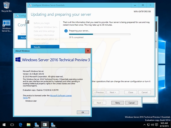 海量截圖＋下載：Windows Server 2016第三技術預覽版洩露
