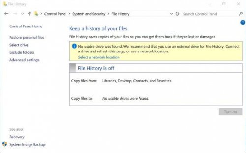 Windows 10如何備份和恢復文件