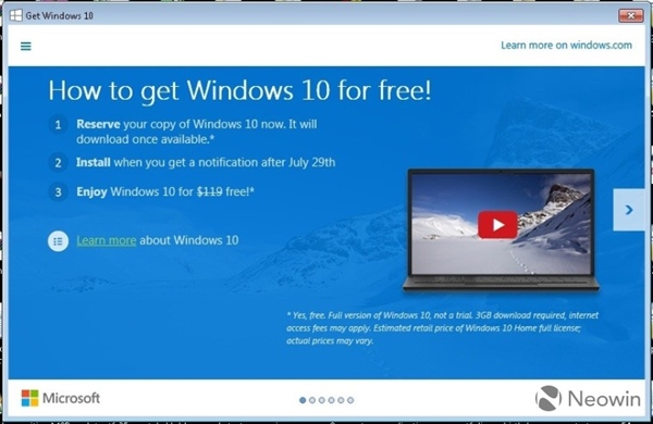 Windows 10售價官方公布！