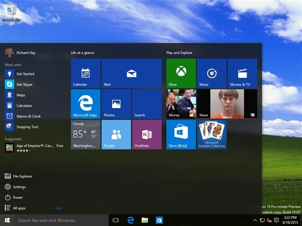 Windows 10 10147批量截圖：閃亮新圖標