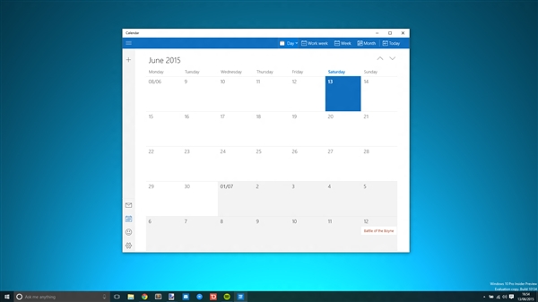 Win10新版郵件和日歷應用圖賞：漂亮使用