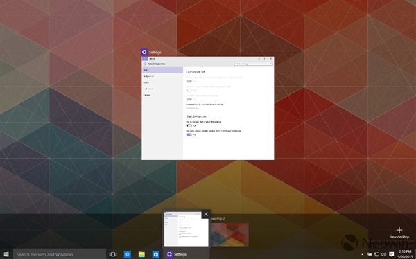 高清圖賞：Windows 10 Build 10122