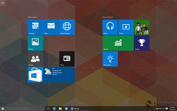 高清圖賞：Windows 10 Build 10122