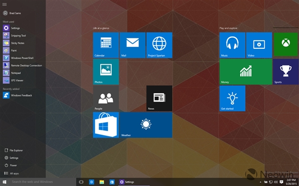 高清圖賞：Windows 10 Build 10122