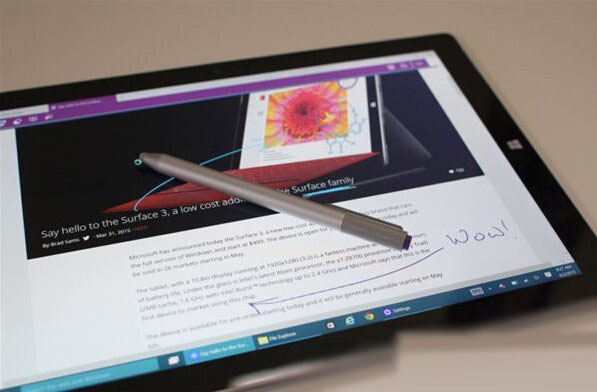 win10斯巴達浏覽器電子墨水筆記功能使用教程圖解