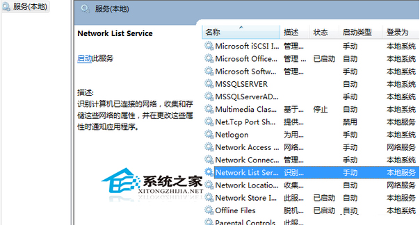  Windows7啟動後網絡圖標不停轉圈的解決方法