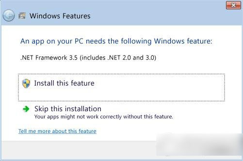 win8無法安裝net3.5怎麼辦？無法安裝net framework 3.5解決方法1