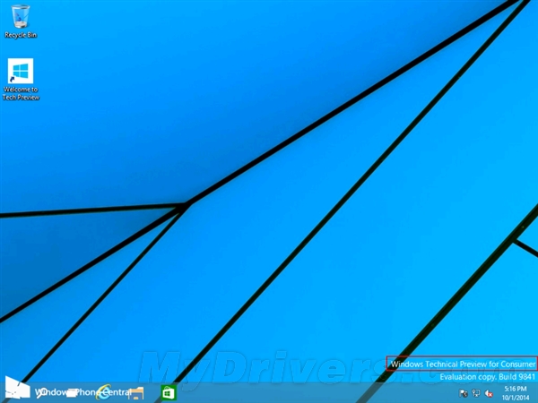 Win10消費者預覽版曝光！