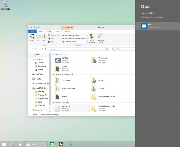 Windows10文件浏覽器得到“Share contract”功能的照片 - 1